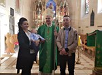 Biskup Bože Radoš krstio peto dijete u obitelji Martinčević u Župi sv. Jurja mč. u Maruševcu