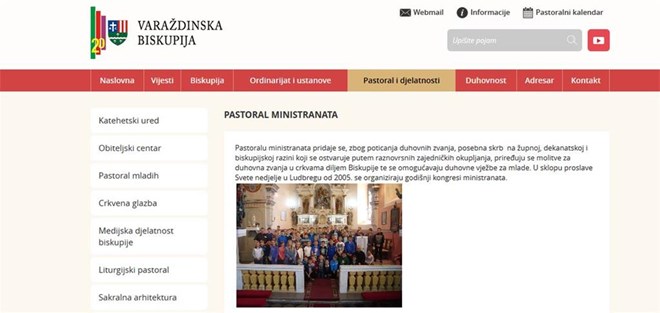 Otvorena web stranica Ureda za pastoral duhovnih zvanja