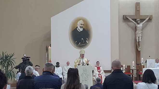 Varaždinski biskup Bože Radoš predslavio misu na blagdan sv. Leopolda Bogdana Mandića u Zagrebu