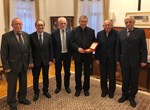 Zrinska garda Čakovec na primanju kod biskupa Mrzljaka