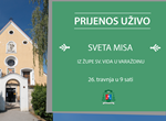 UŽIVO PRIJENOS SV. MISE IZ ŽUPE SV. VIDA U VARAŽDINU