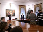 Božićni susret biskupa Radoša s medijskim djelatnicima