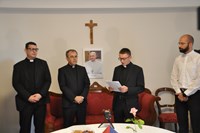 Objava imenovanja mons. Bože Radoša varaždinskim biskupom u Zavodu sv. Jeronima u Rimu
