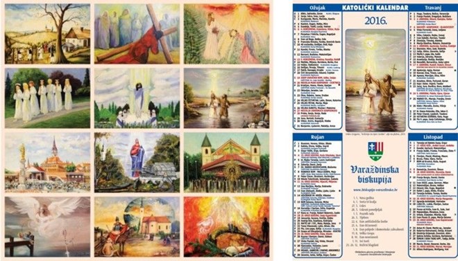 U ponudi kalendar Varaždinske biskupije za 2016. godinu