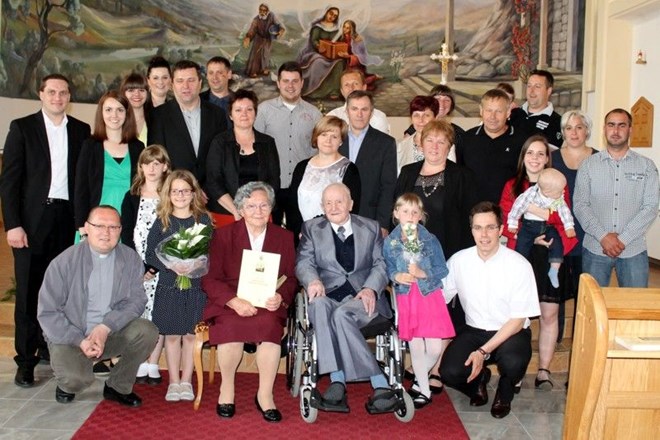 60. obljetnica braka Ignaca i Terezije Stojko iz Hlapičine