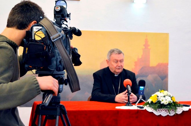 Preduskrsni susret varaždinskog biskupa s predstavnicima medija