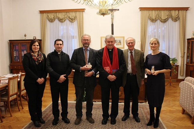 Zahvalni susret predstavnika Viteškog malteškog reda s biskupom Josipom Mrzljakom