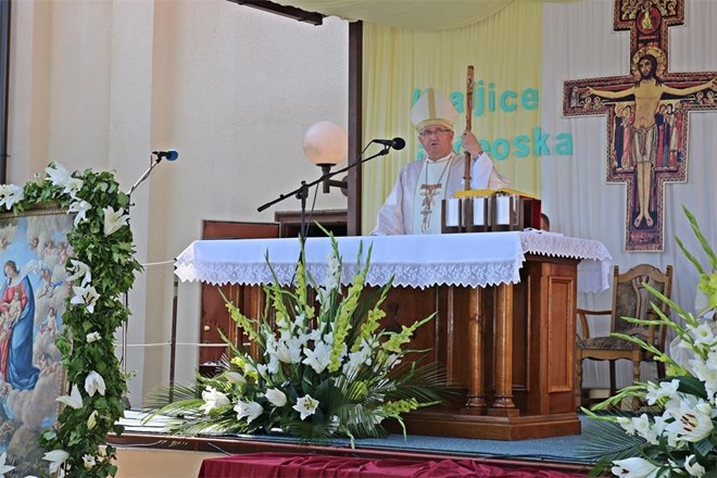 Ljubljanski nadbiskup mons. Stane Zore na proslavi blagdana Gospe od Anđela