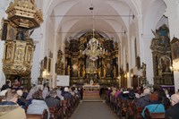 Blagoslov obnovljenog glavnog oltara sv. Ivana Krstitelja u Franjevačkoj crkvi u Varaždinu