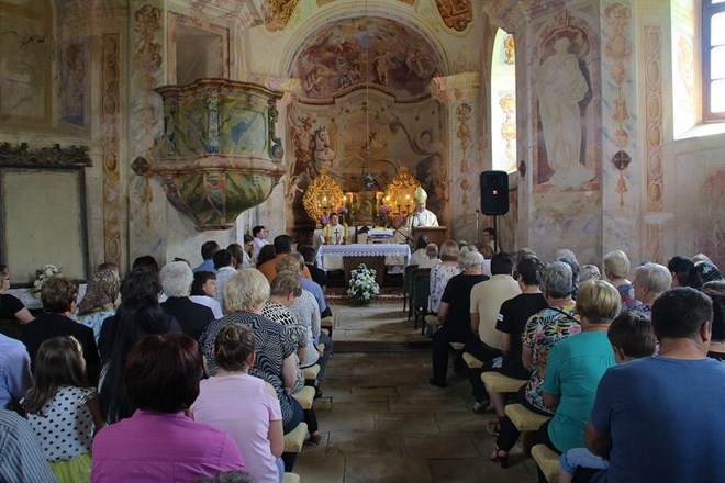 Po prvi puta mons. Josip Mrzljak slavio svetu misu u Purgi