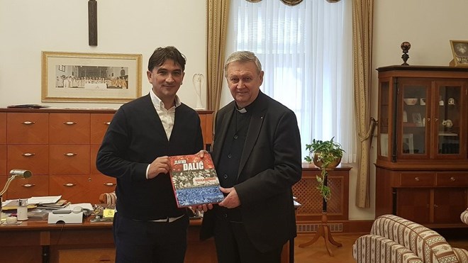 Susret biskupa Mrzljaka i Zlatka Dalića