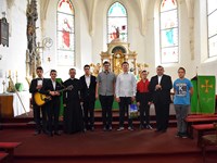Sjemeništarci Međubiskupijskog sjemeništa u Zagrebu u pohodu Župi Presvetoga Trojstva Nedelišće