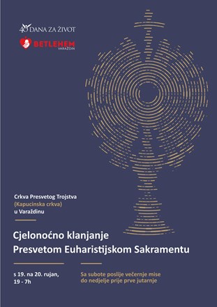 Cjelonoćno klanjanje Presvetom uoči nove jesenske kampanje inicijative "40 dana za život"