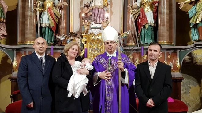 Krštenje šestog djeteta u župi Jalžabet