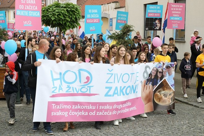 Varaždin po prvi puta hodao za život, obitelj i Hrvatsku uz geslo „Život je zakon!“