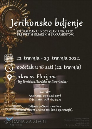 Sedmodnevno Jerihonsko bdijenje u Koprivnici