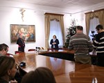 Slika Božićni susret biskupa Radoša s medijskim djelatnicima