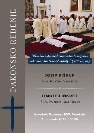 Đakonsko ređenje u varaždinskoj katedrali