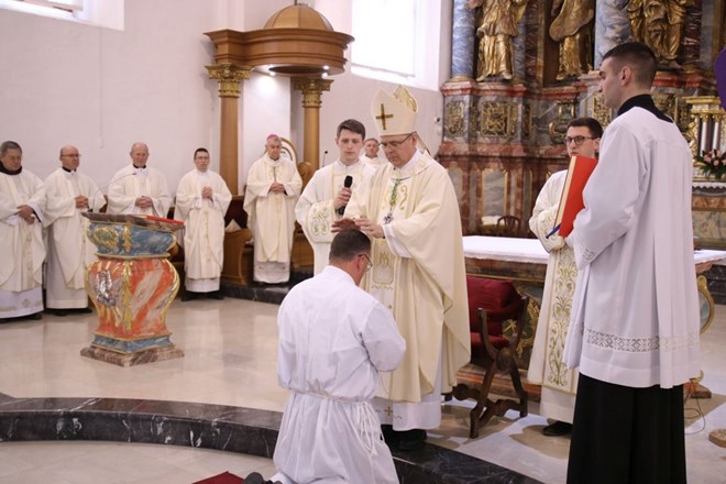 ​Josip Sarić zaređen za đakona u varaždinskoj katedrali