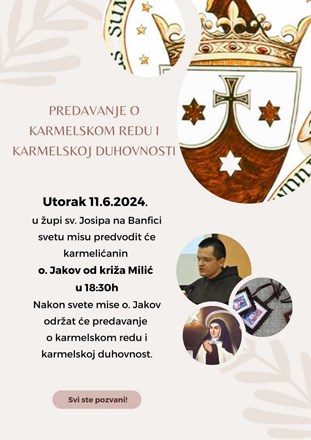 o. Jakov od Križa Milić u Župi sv. Josipa u Varaždinu