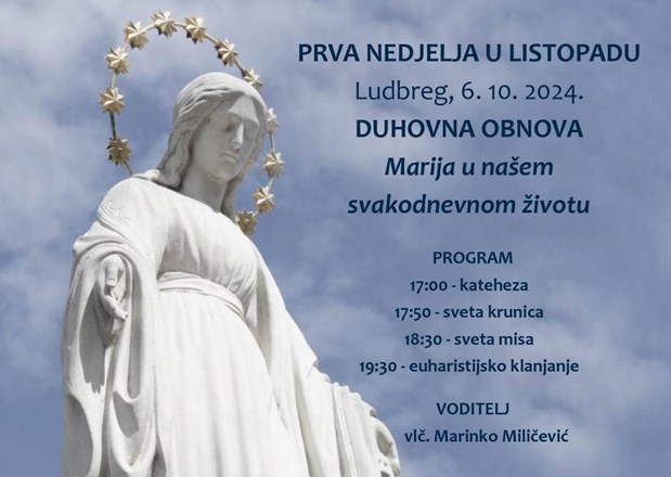 Duhovna obnova Prve nedjelje u kolovozu u Ludbregu