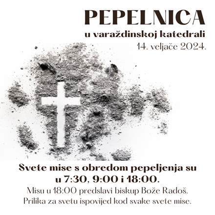 Pepelnica u varaždinskoj katedrali