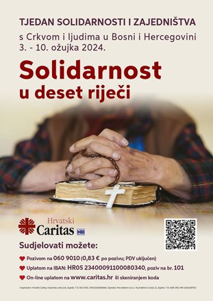 Poslanica biskupa Radoša za Tjedan solidarnosti i zajedništva s Crkvom i ljudima u Bosni i Hercegovini