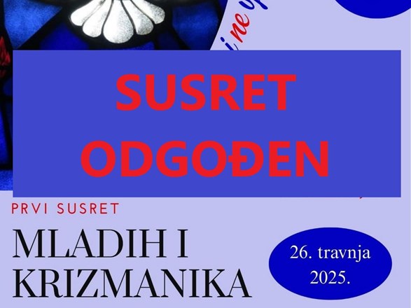 Odgođen susret krizmanika i mladih u Ludbregu