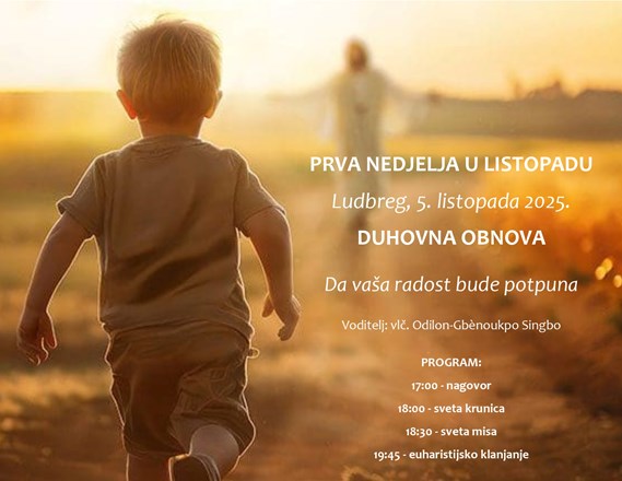 Vlč. Odilon Singbo predvodi duhovnu obnovu prve nedjelje u Ludbregu