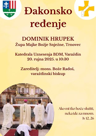 Đakonsko ređenje Dominika Hrupeka
