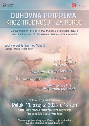 Duhovna priprema kroz trudnoću i za porod - obavezne prijave