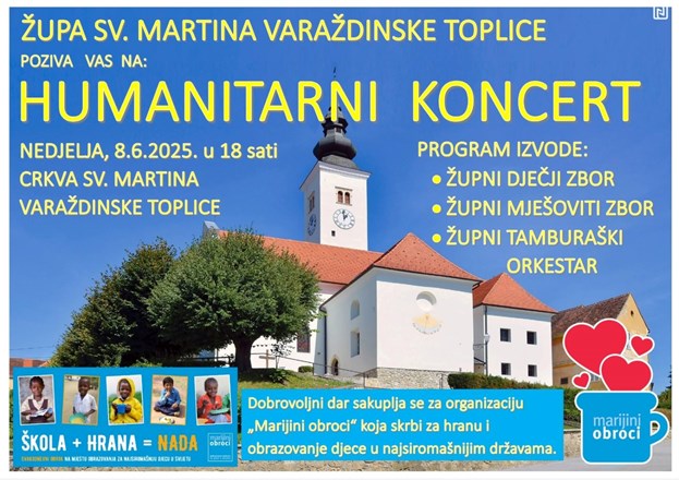 Humanitarni koncert Župe sv. Martina biskupa u Varaždinskim Toplicama