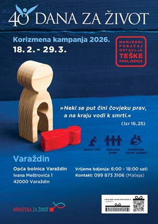 Korizmena kampanje inicijative „40 dana za život“ u tri grada Varaždinske biskupije