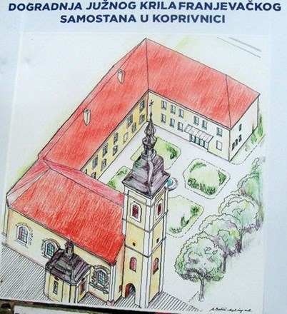 Blagoslov početka dogradnje franjevačkog samostana u Koprivnici